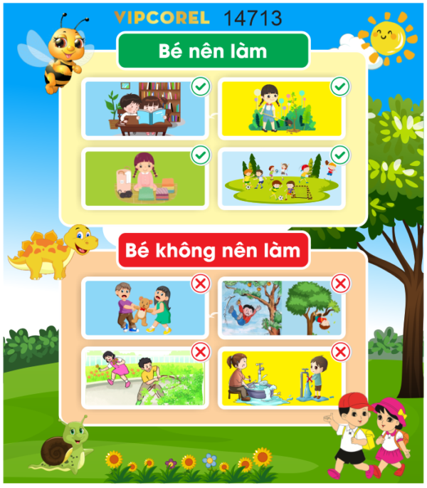 Việc bé nên làm và bé không nên làm file corel